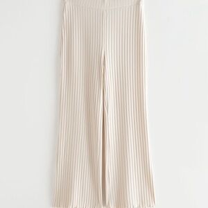 & Other Stories Ribbed Wide Leg Pants